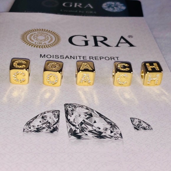 VVS gra certified diamond moisannitte pendant for a Coach, passes diamond tester - Picture 5 of 8